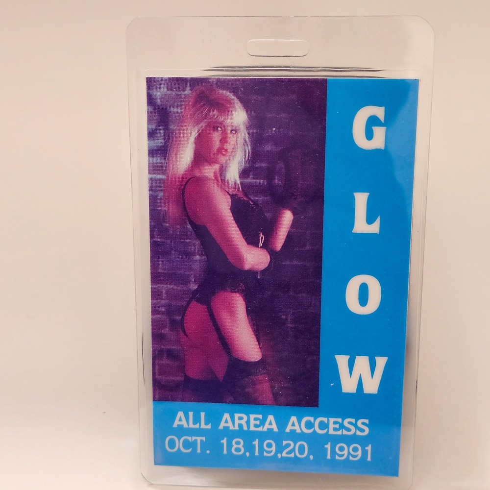 Vintage 1991 GLOW Gorgeous Ladies of Wrestling All Area Access Backstage Pass